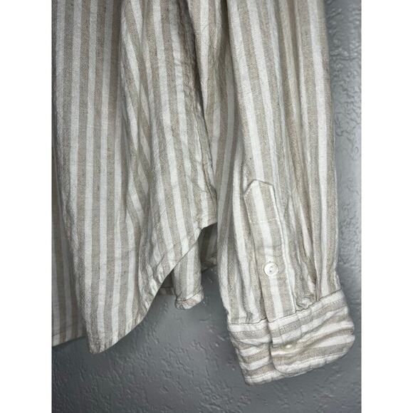 Abercrombie & Fitch Oversized Linen-Blend Shirt - Picture 4 of 8